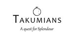 Logo von Takumians mit Granatapfel-Symbol und dem Slogan eine Suche nach Glanz